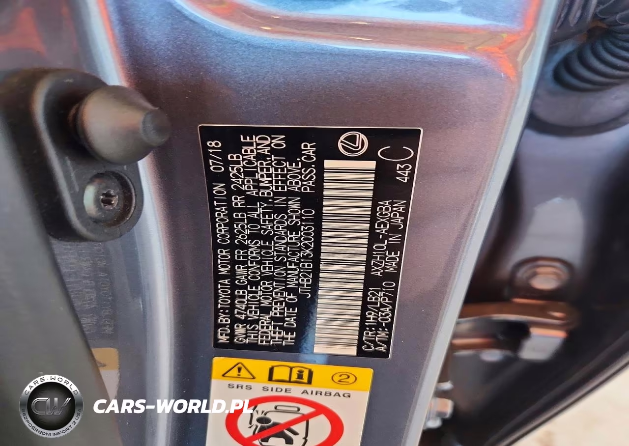 2019 Lexus Es 300H VIN:JTHB21B13K2003110 - 13