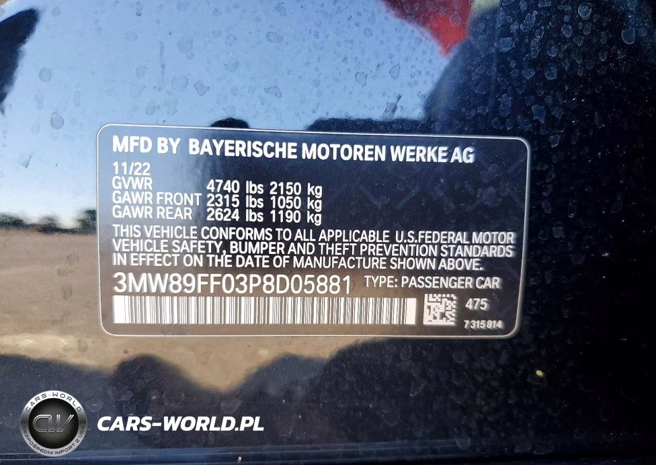 2023 BMW 330Xi VIN:3MW89FF03P8D05881 - 12