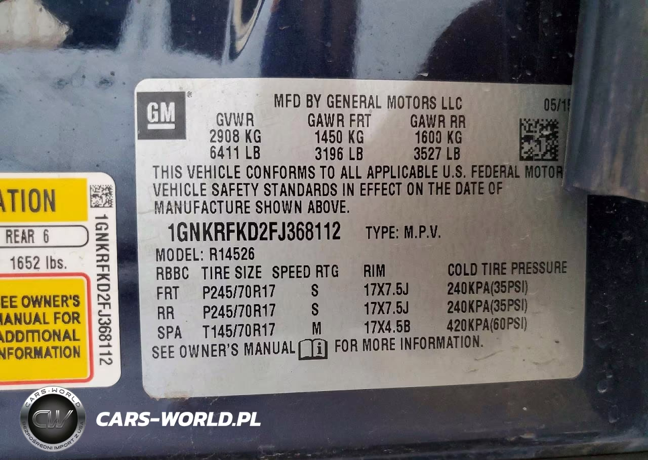 2015 Chevrolet Traverse Ls VIN:1GNKRFKD2FJ368112 - 14
