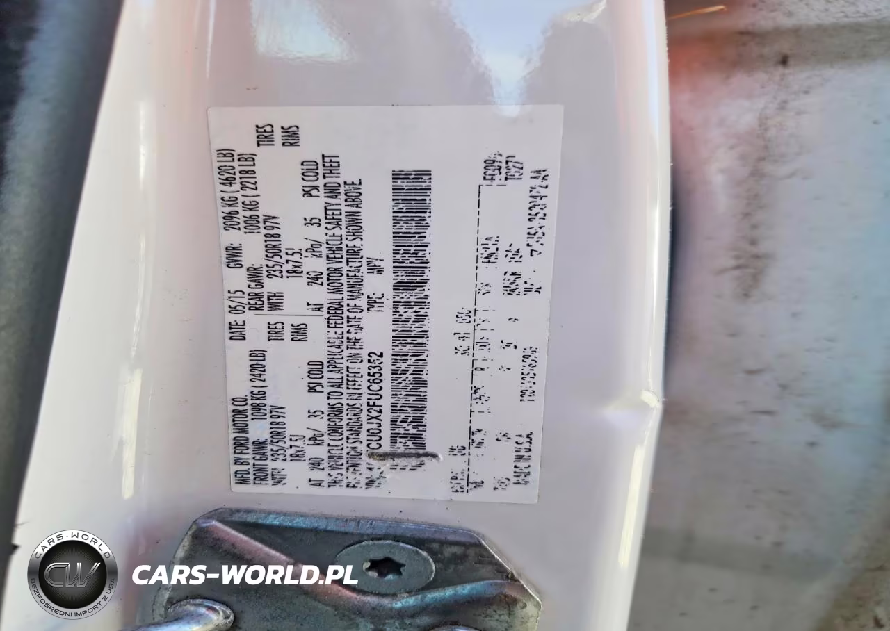 2015 Ford Escape Titanium VIN:1FMCU0JX2FUC65352 - 12