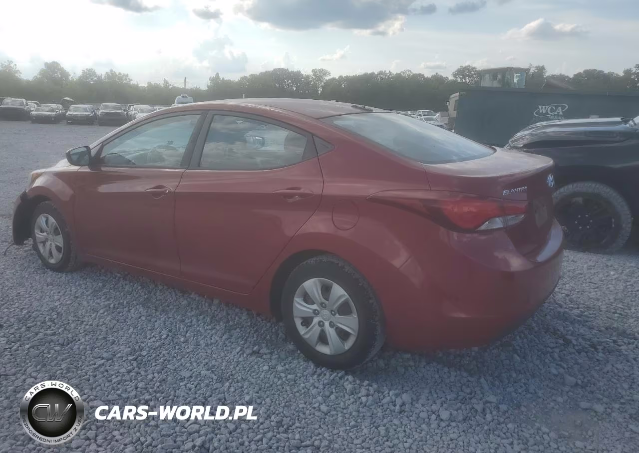 2016 Hyundai Elantra Se VIN:KMHDH4AE0GU607123 - 2