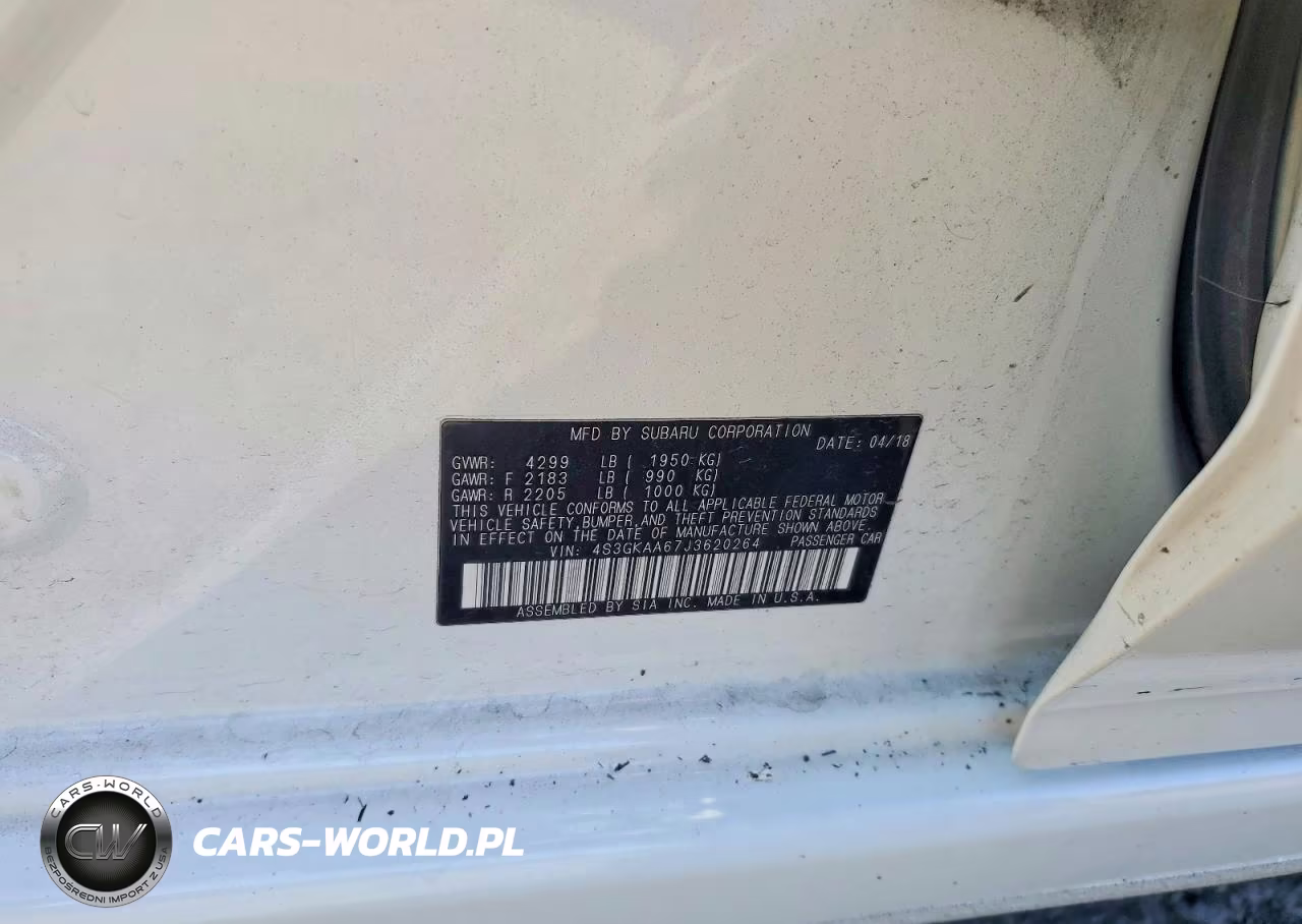 2018 Subaru Impreza VIN:4S3GKAA67J3620264 - 12