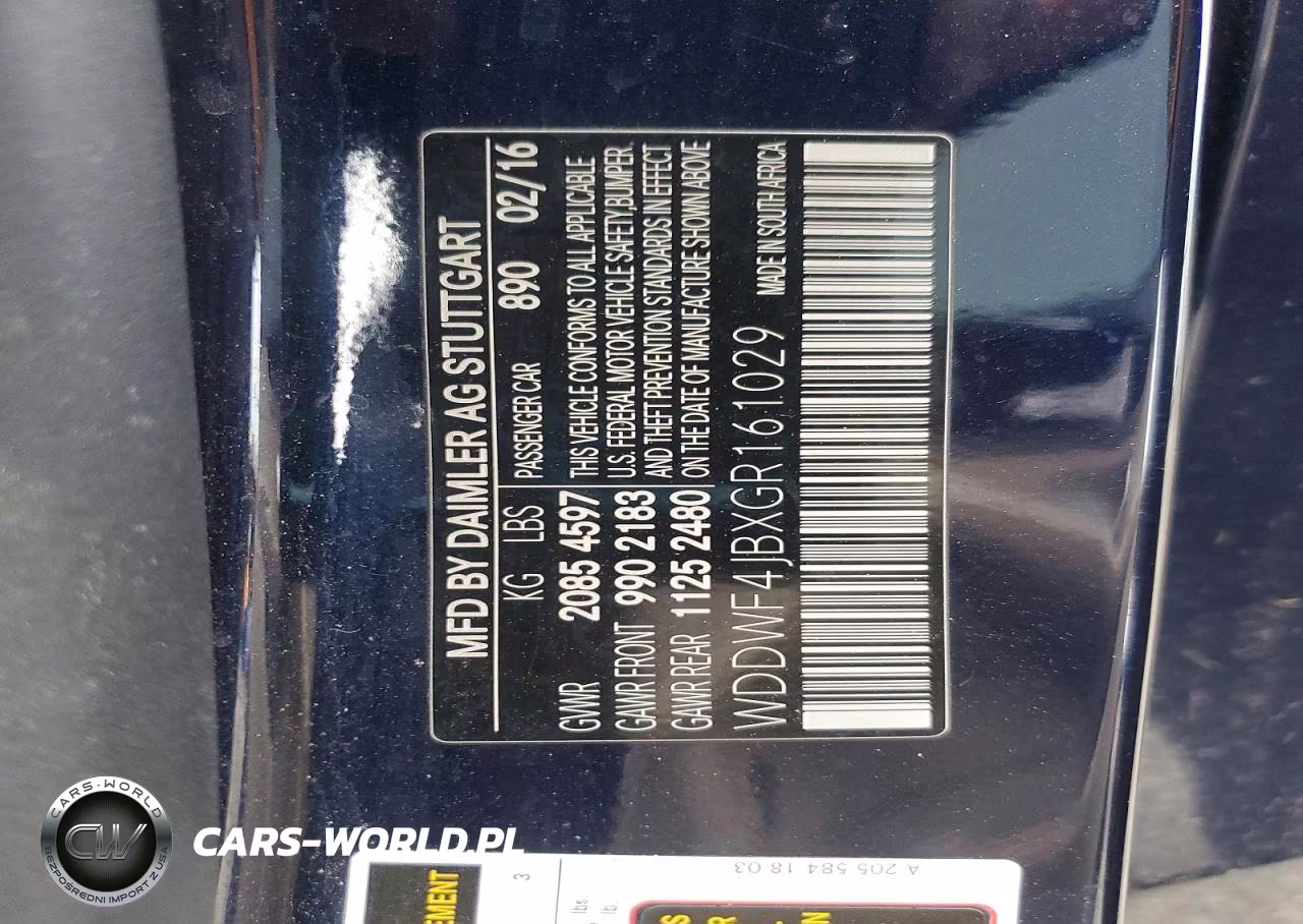 2016 Mercedes-Benz C 300 VIN:WDDWF4JBXGR161029 - 12