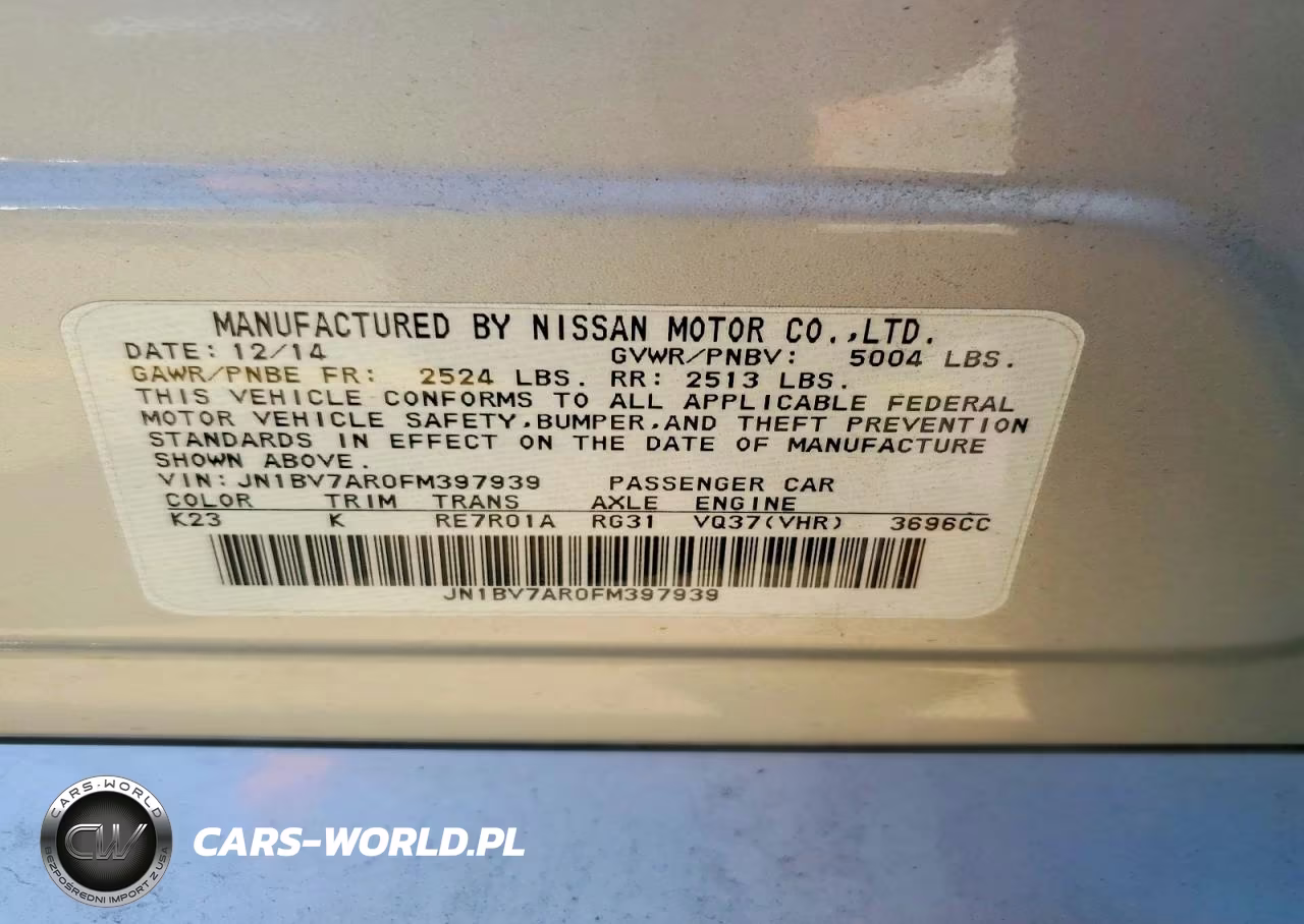2015 Infiniti Q50 Premium VIN:JN1BV7AR0FM397939 - 12