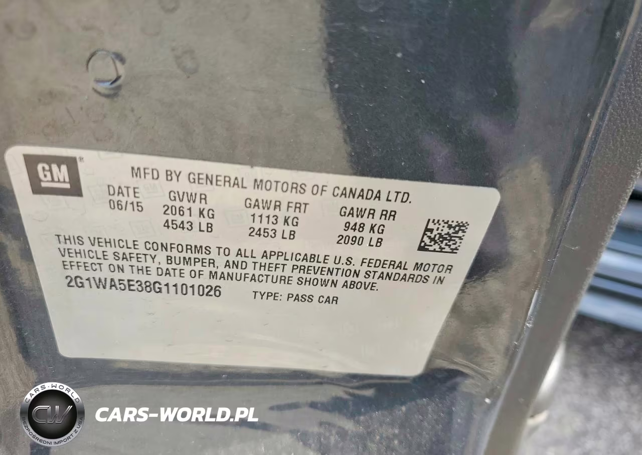 2016 Chevrolet Impala Limited Ls VIN:2G1WA5E38G1101026 - 12