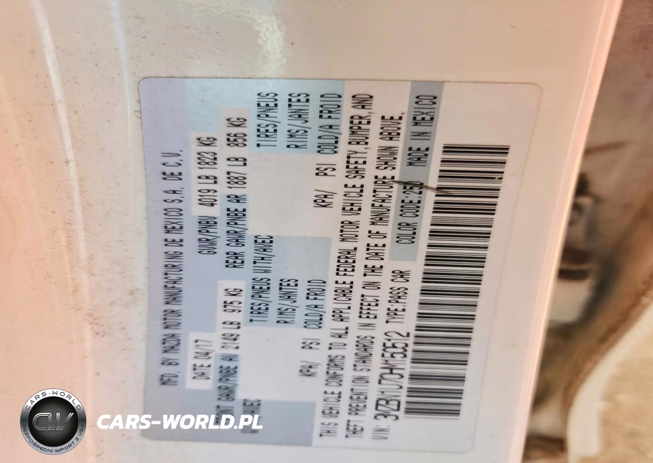 2017 Mazda 3 Sport VIN:3MZBN1U70HM150512 - 12