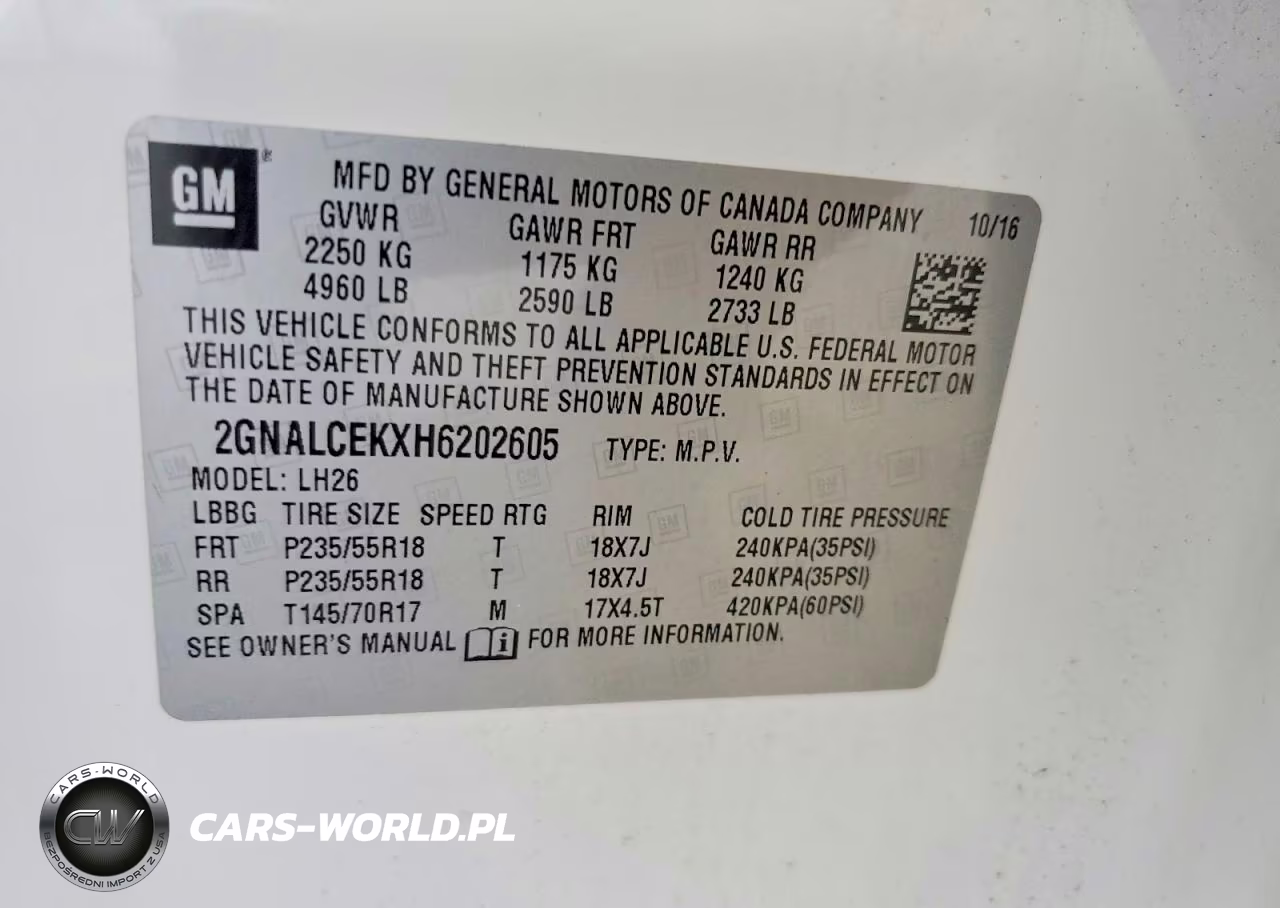 2017 Chevrolet Equinox Lt VIN:2GNALCEKXH6202605 - 13