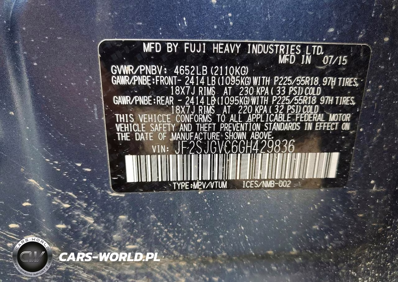 2016 Subaru Forester 2.0Xt Touring VIN:JF2SJGVC6GH429836 - 14