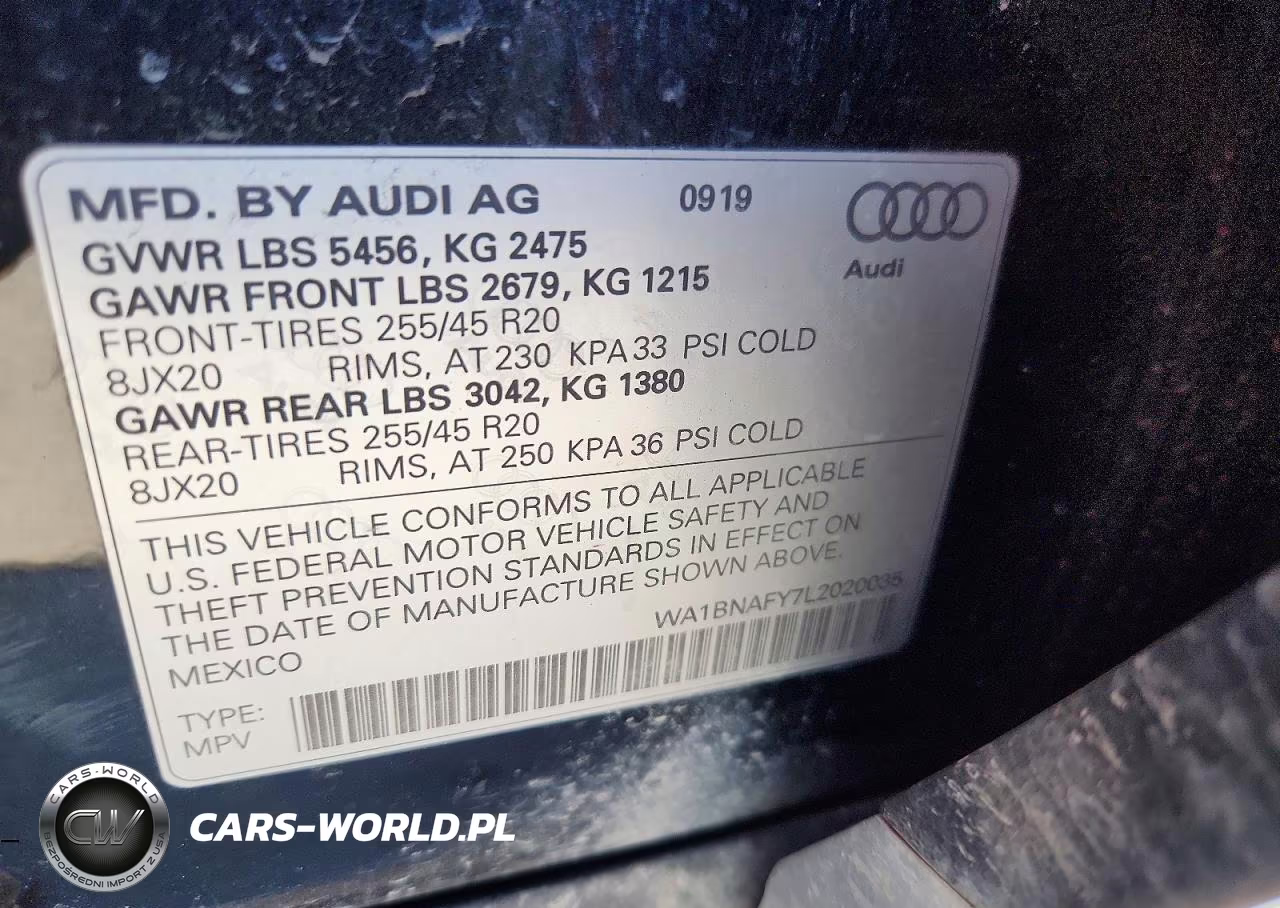 2020 Audi Q5 Premium Plus VIN:WA1BNAFY7L2020035 - 13
