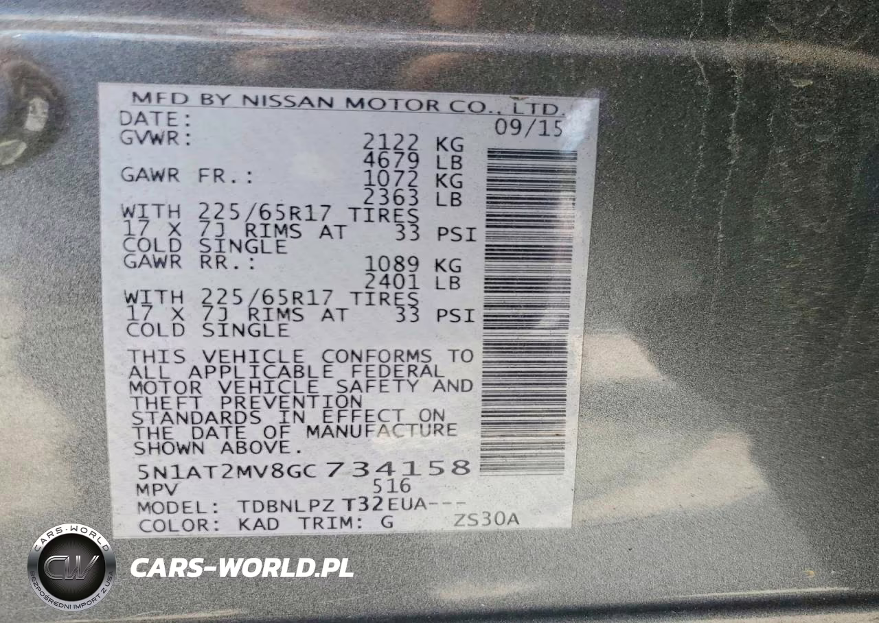 2016 Nissan Rogue S VIN:5N1AT2MV8GC734158 - 13