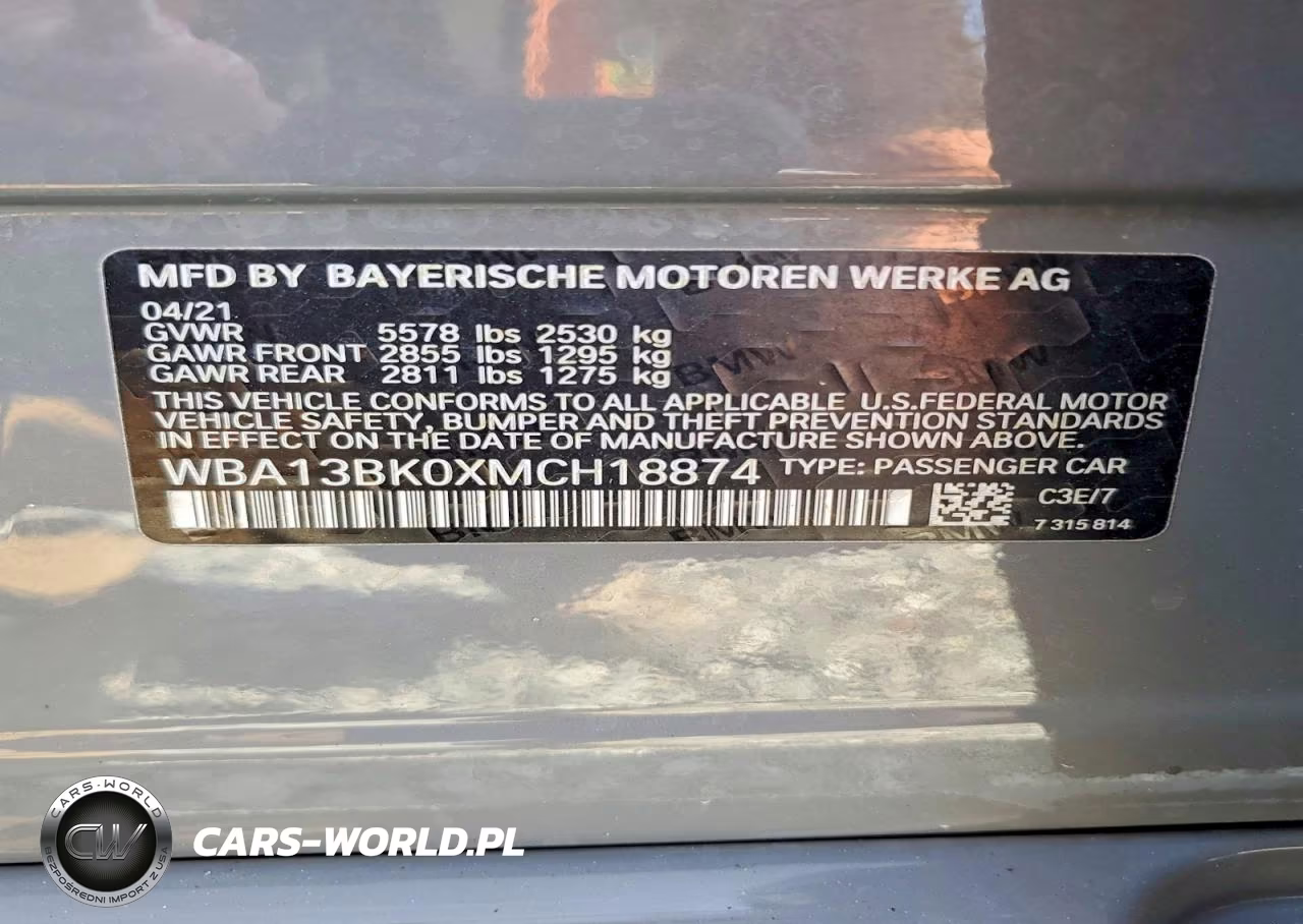 2021 BMW M550Xi VIN:WBA13BK0XMCH18874 - 12