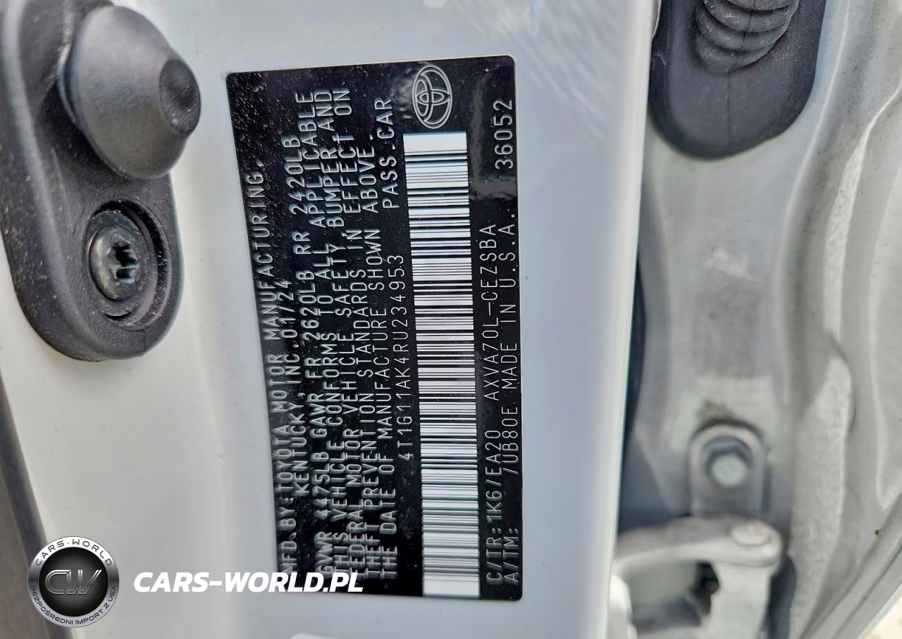 2024 Toyota Camry Se VIN:4T1G11AK4RU234953 - 12