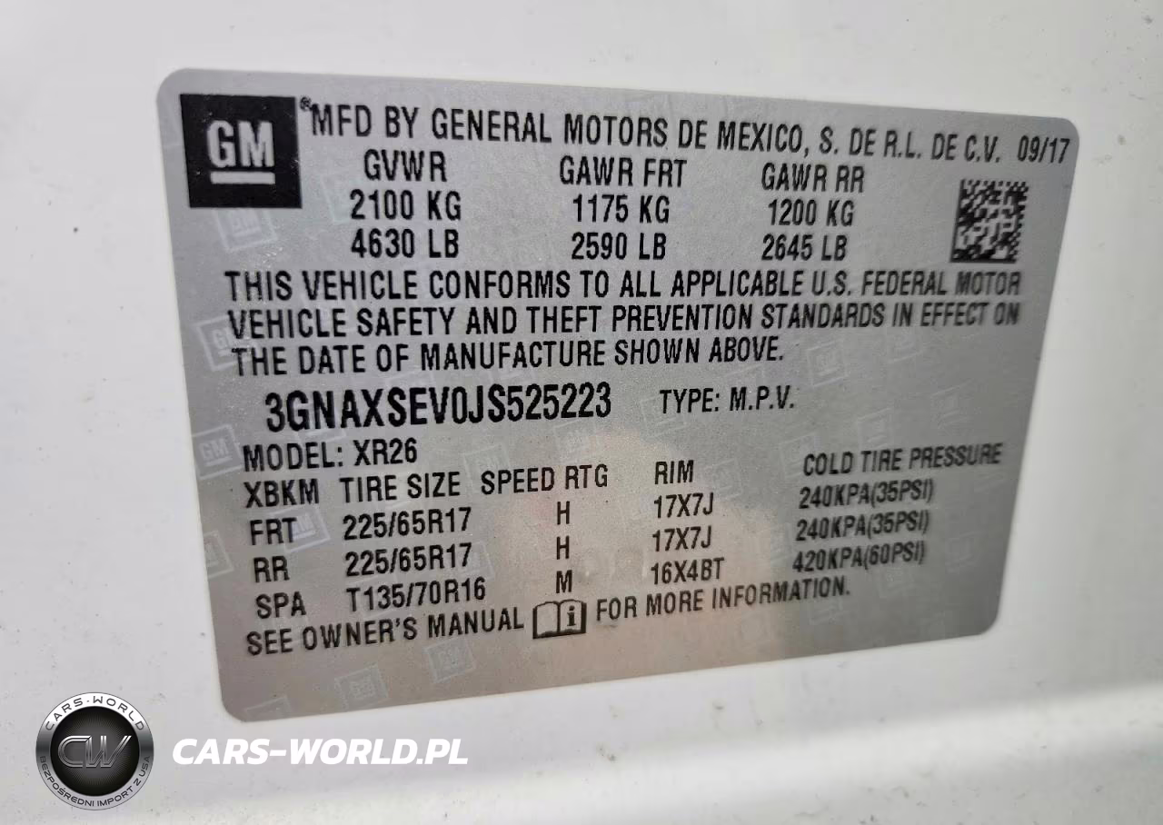 2018 Chevrolet Equinox Lt VIN:3GNAXSEV0JS525223 - 14