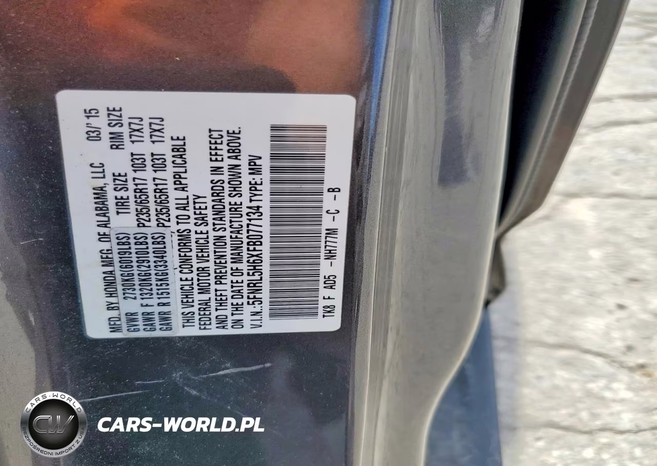 2015 Honda Odyssey Exl VIN:5FNRL5H6XFB077134 - 13