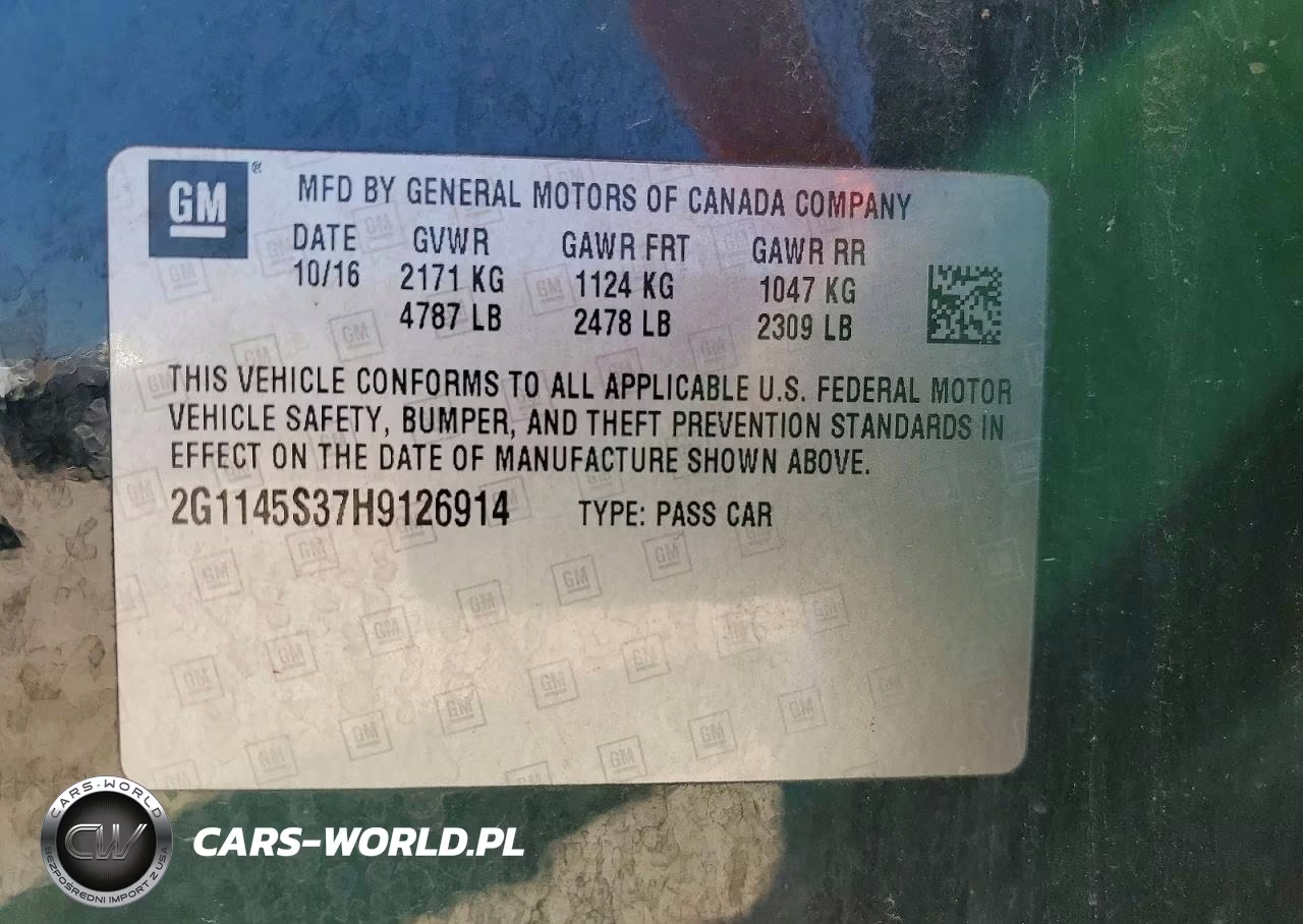 2017 Chevrolet Impala Premier VIN:2G1145S37H9126914 - 12
