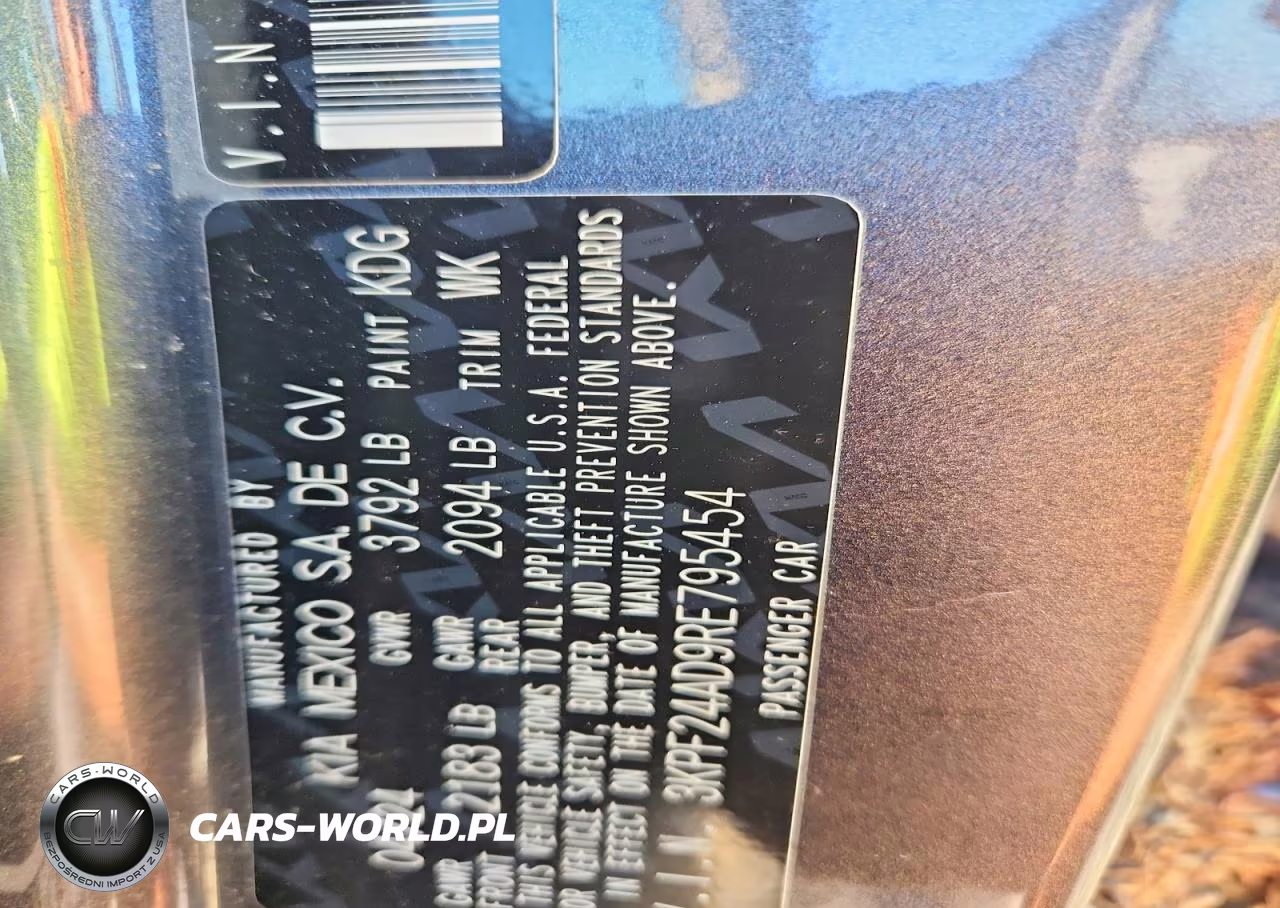 2024 Kia Forte Lxs VIN:3KPF24AD9RE795454 - 12
