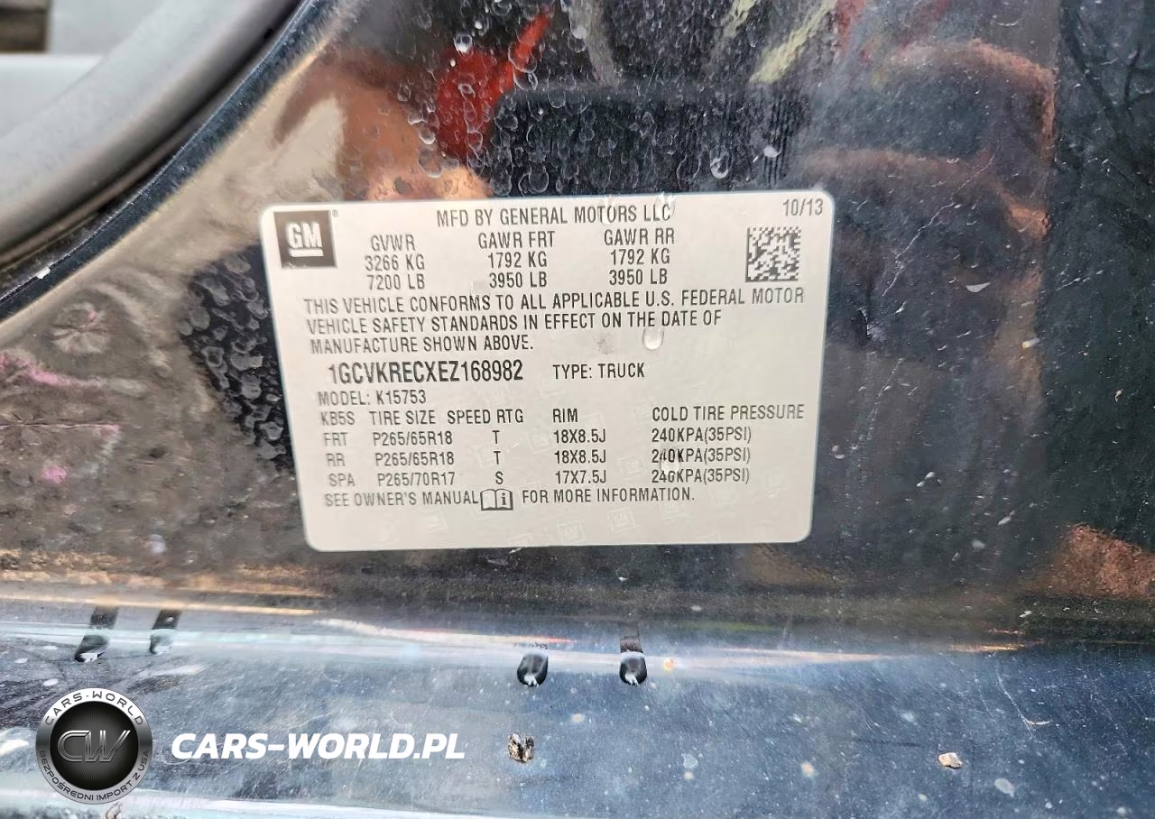 2014 Chevrolet Silverado K1500 Lt VIN:1GCVKRECXEZ168982 - 12