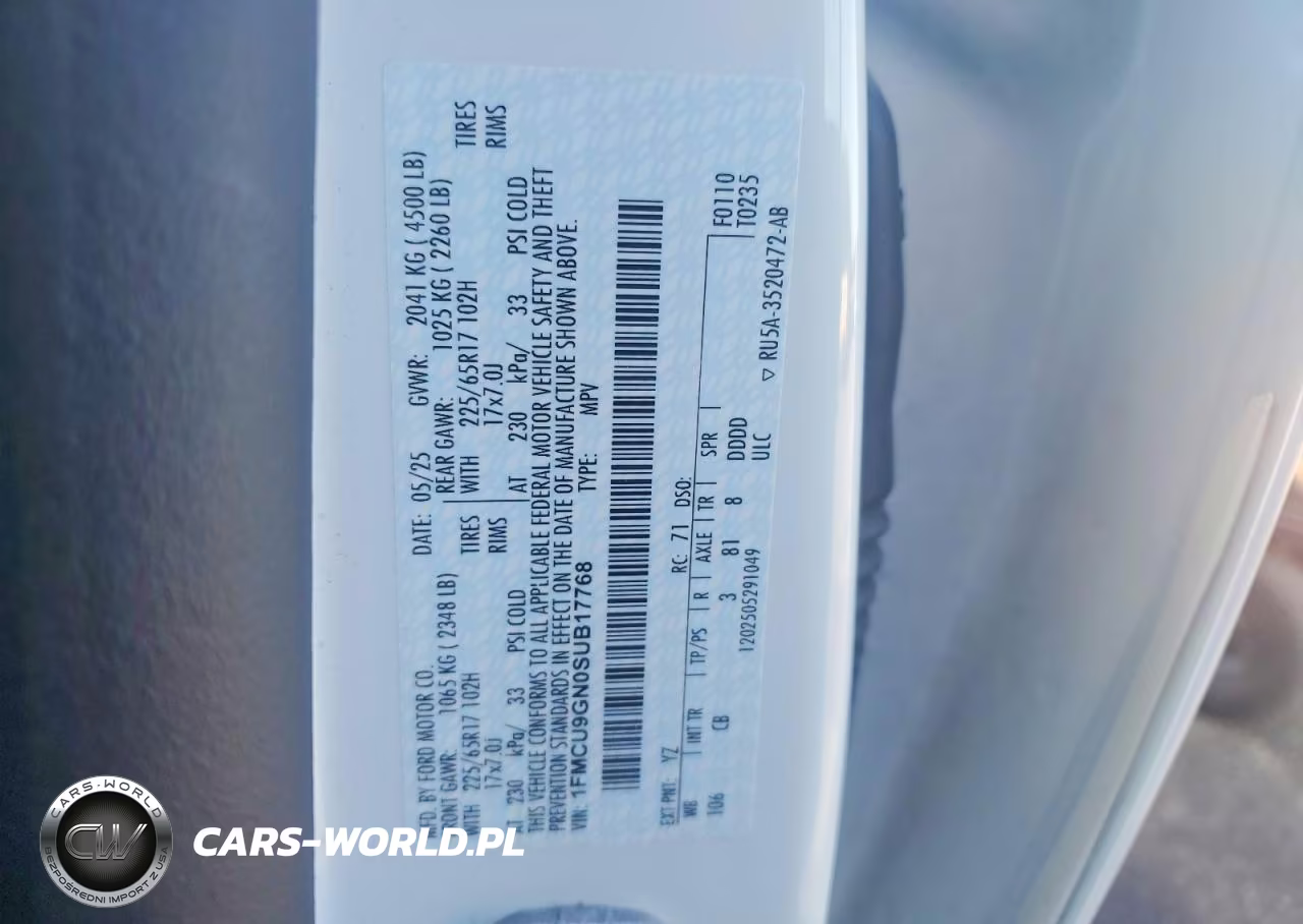 2025 Ford Escape Active VIN:1FMCU9GN0SUB17768 - 14