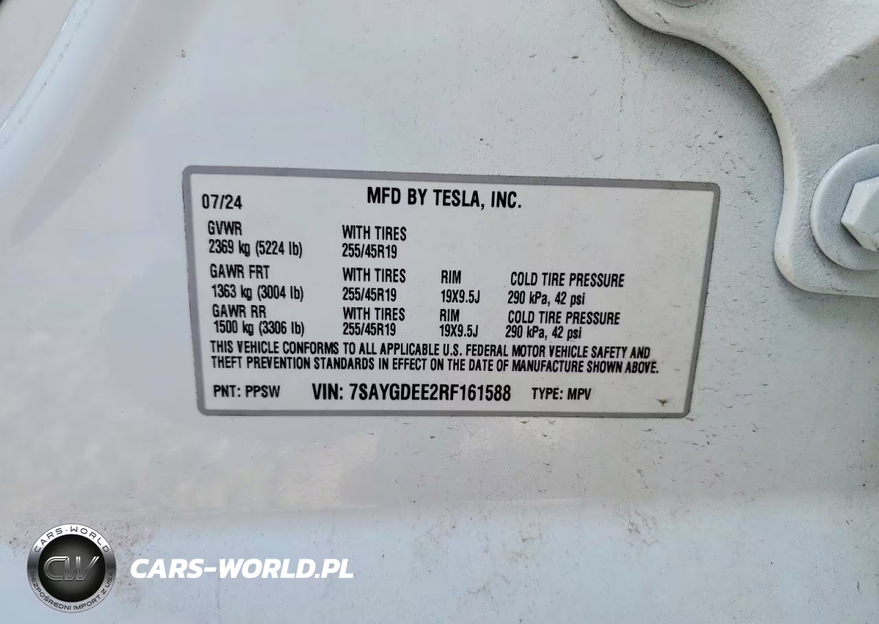 2024 Tesla Model Y VIN:7SAYGDEE2RF161588 - 13