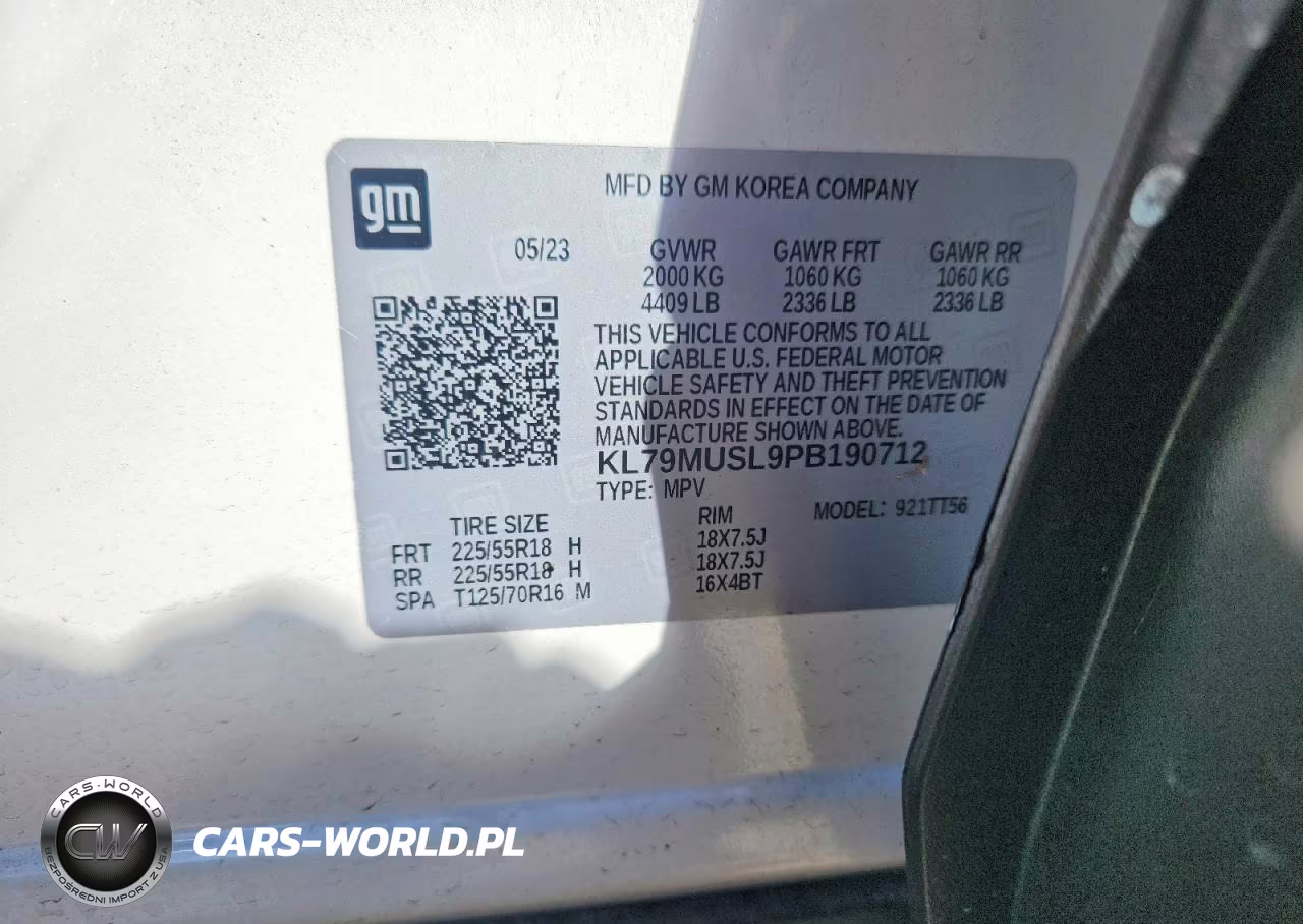 2023 Chevrolet Trailblazer Rs VIN:KL79MUSL9PB190712 - 14
