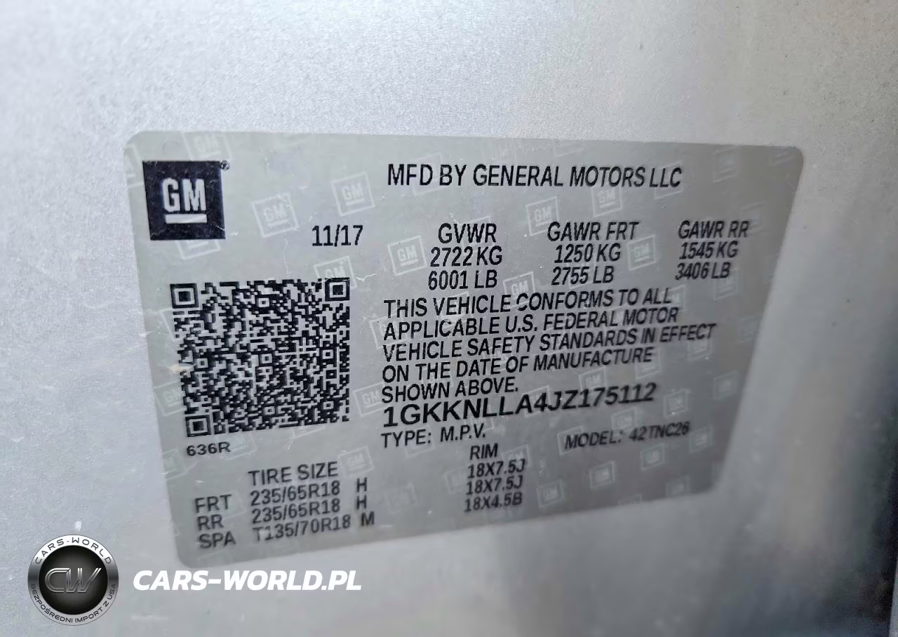 2018 GMC Acadia Sle VIN:1GKKNLLA4JZ175112 - 14