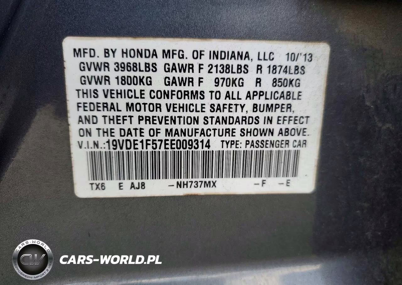 2014 Acura Ilx 20 Premium VIN:19VDE1F57EE009314 - 12