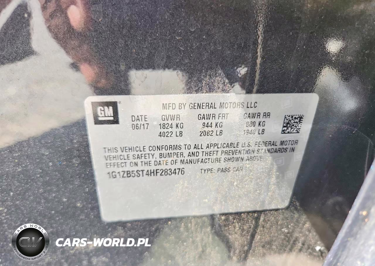 2017 Chevrolet Malibu Ls VIN:1G1ZB5ST4HF283476 - 12