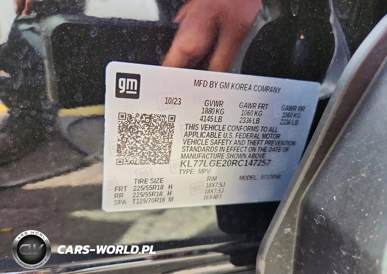 2024 Chevrolet Trax 1Rs VIN:KL77LGE20RC147257 - 13