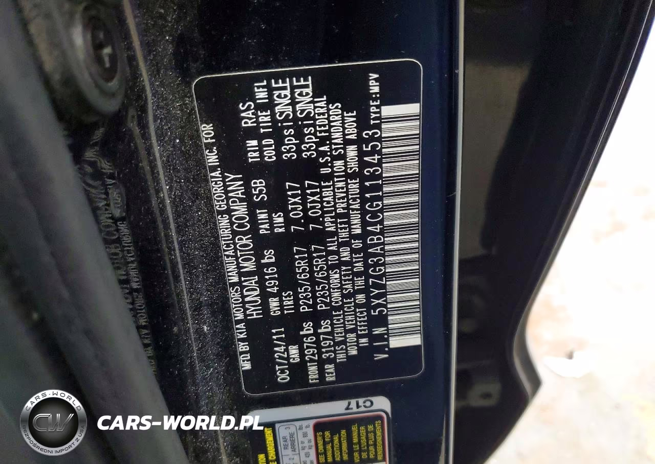 2012 Hyundai Santa Fe Gls VIN:5XYZG3AB4CG113453 - 13