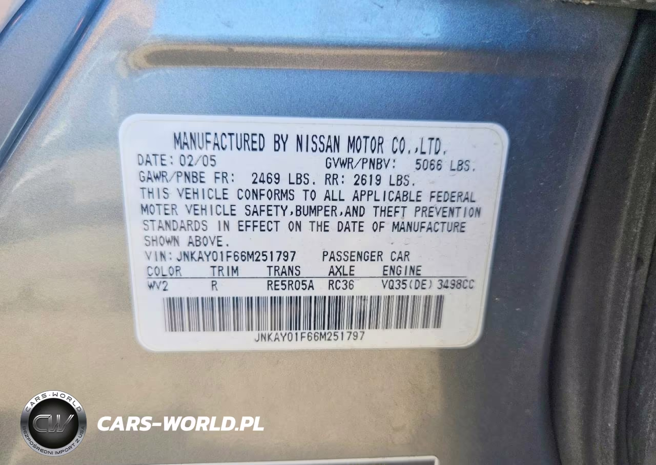 2006 Infiniti M35 Base VIN:JNKAY01F66M251797 - 12