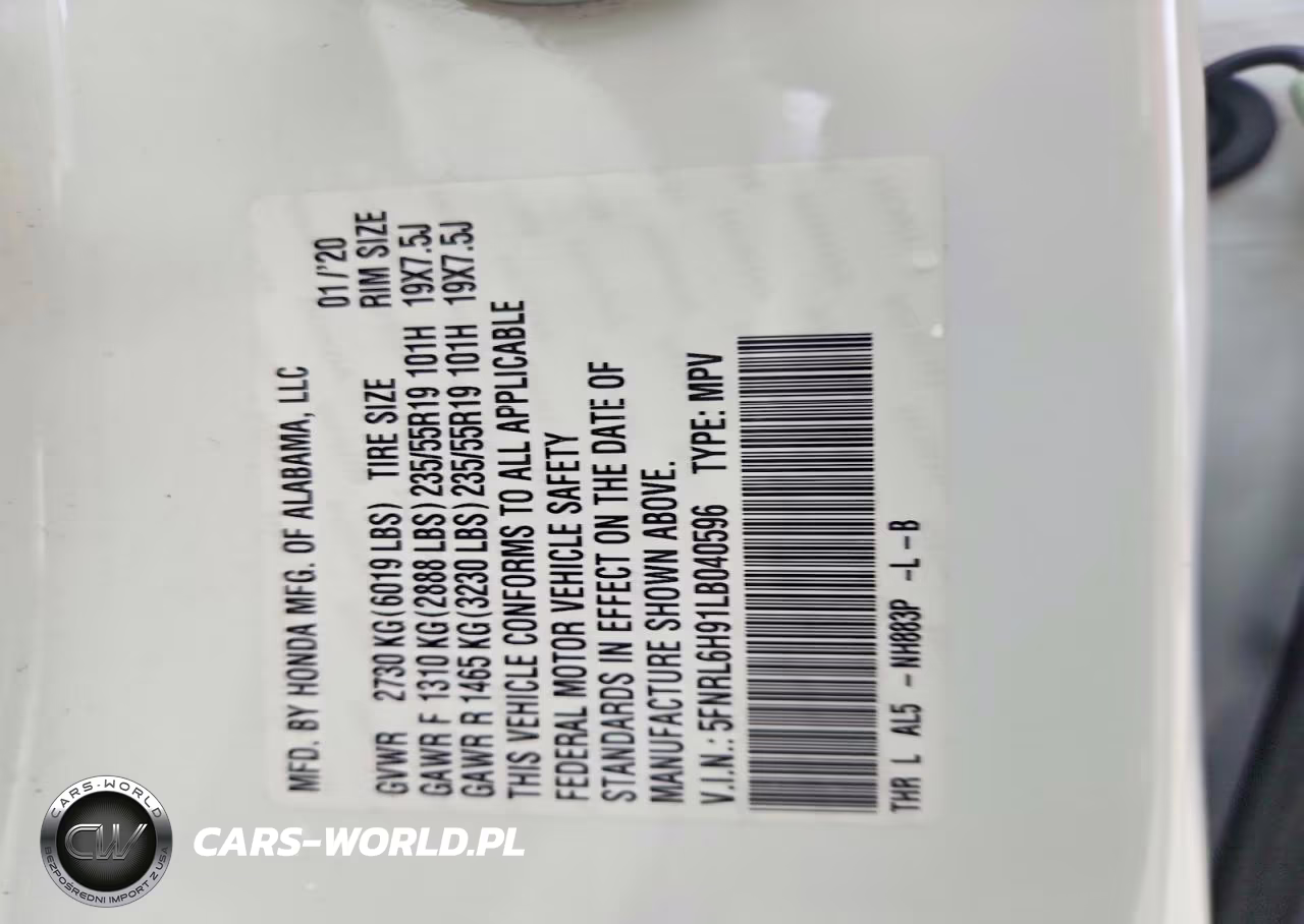 2020 Honda Odyssey Elite VIN:5FNRL6H91LB040596 - 13