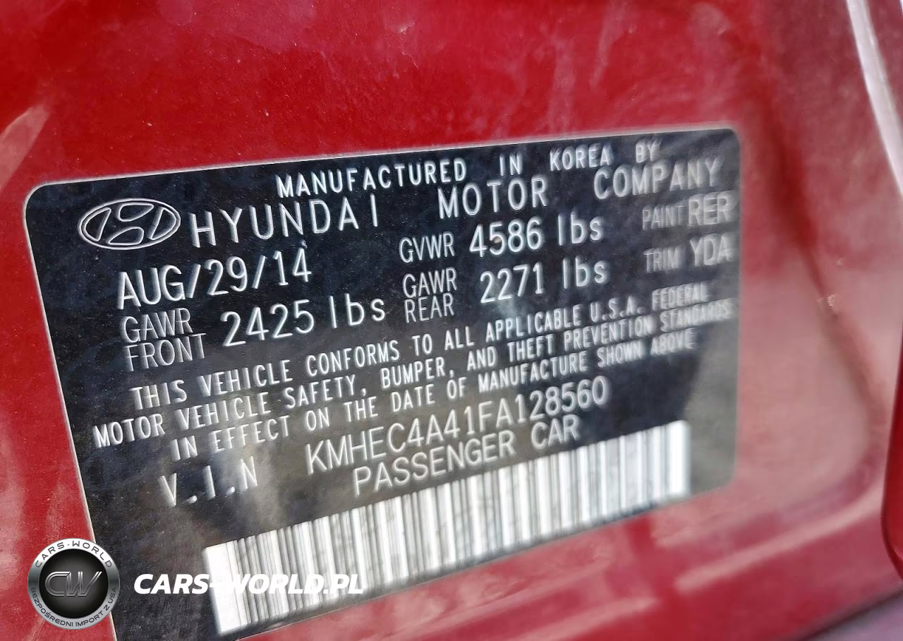 2015 Hyundai Sonata Hybrid Base VIN:KMHEC4A41FA128560 - 12
