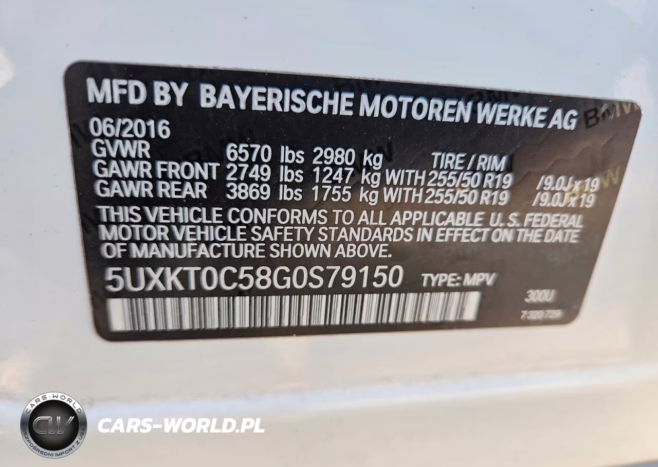 2016 BMW X5 Xdr40E VIN:5UXKT0C58G0S79150 - 14