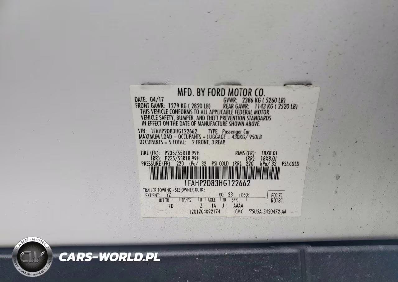 2017 Ford Taurus Se VIN:1FAHP2D83HG122662 - 12