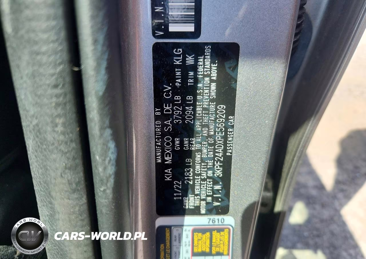2023 Kia Forte Lxs VIN:3KPF24ADXPE569209 - 12