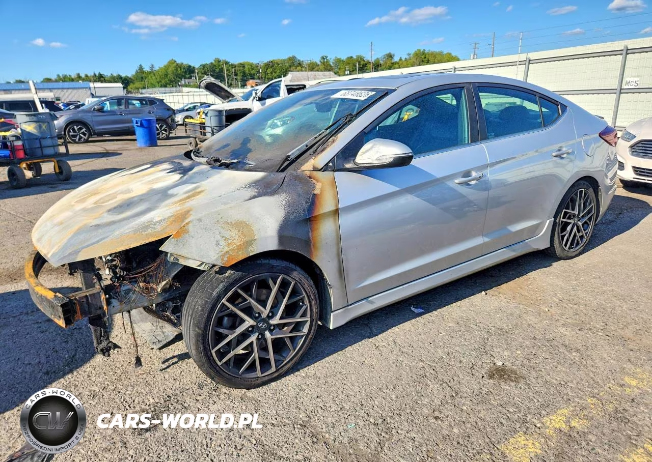 2019 Hyundai Elantra Sport VIN:KMHD04LB3KU887350 - 1
