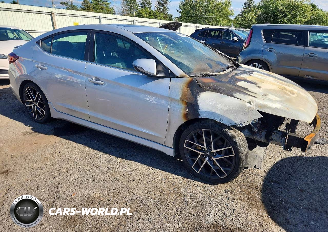 2019 Hyundai Elantra Sport VIN:KMHD04LB3KU887350 - 4
