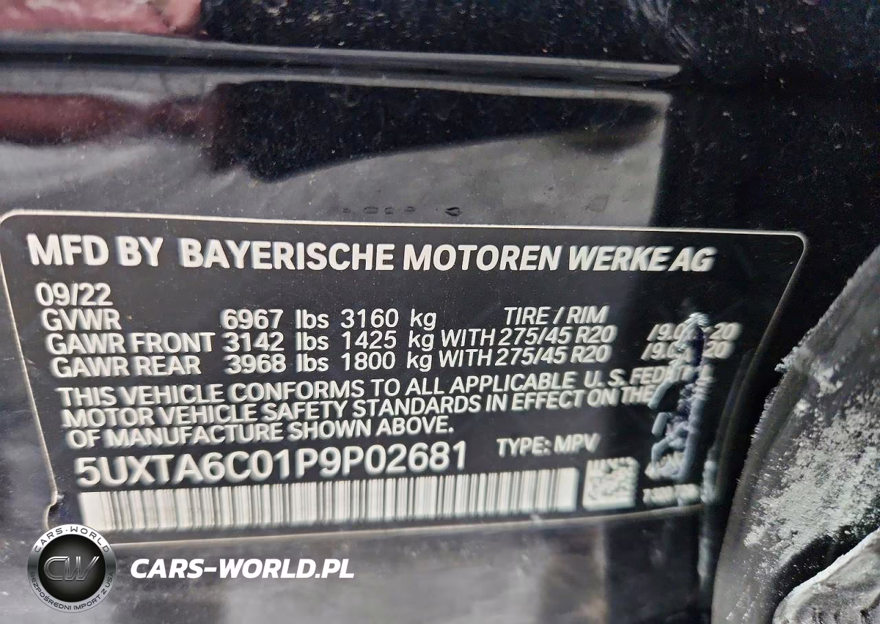 2023 BMW X5 xDrive45E VIN:5UXTA6C01P9P02681 - 13