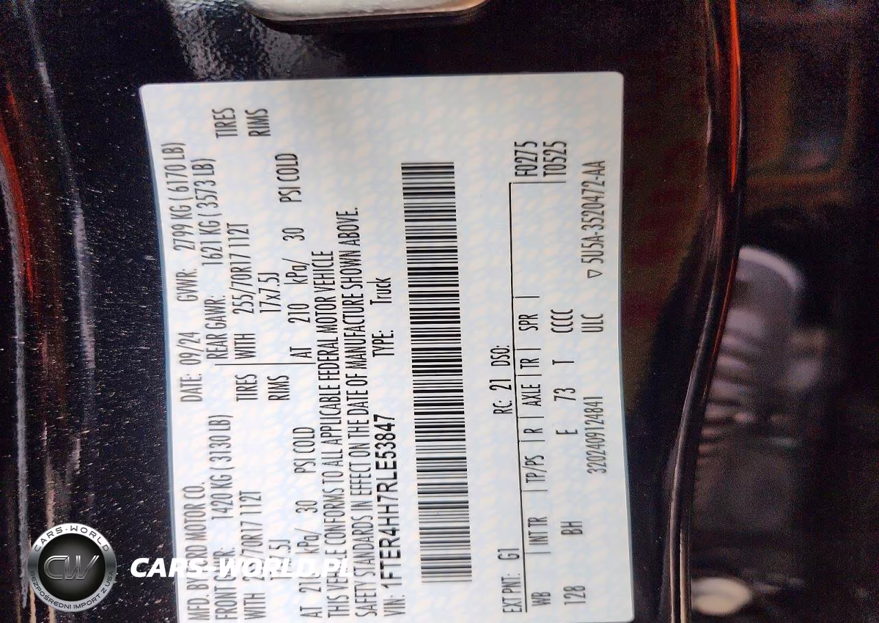 2024 Ford Ranger Xlt VIN:1FTER4HH7RLE53847 - 13
