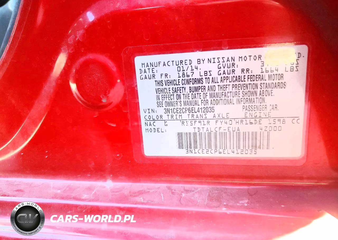 2014 Nissan Versa Note S VIN:3N1CE2CP6EL412035 - 12