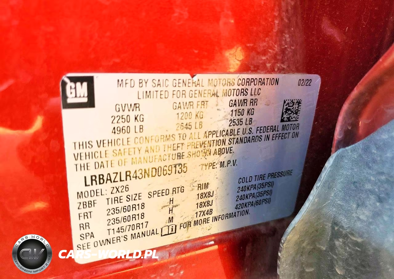 2022 Buick Envision Preferred VIN:LRBAZLR43ND069135 - 12