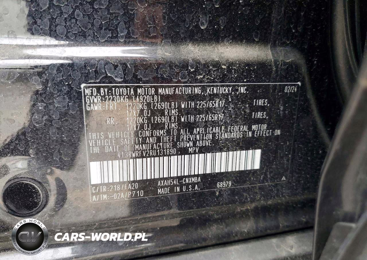 2024 Toyota Rav4 Hybrid Xle VIN:4T3RWRFV2RU131890 - 14