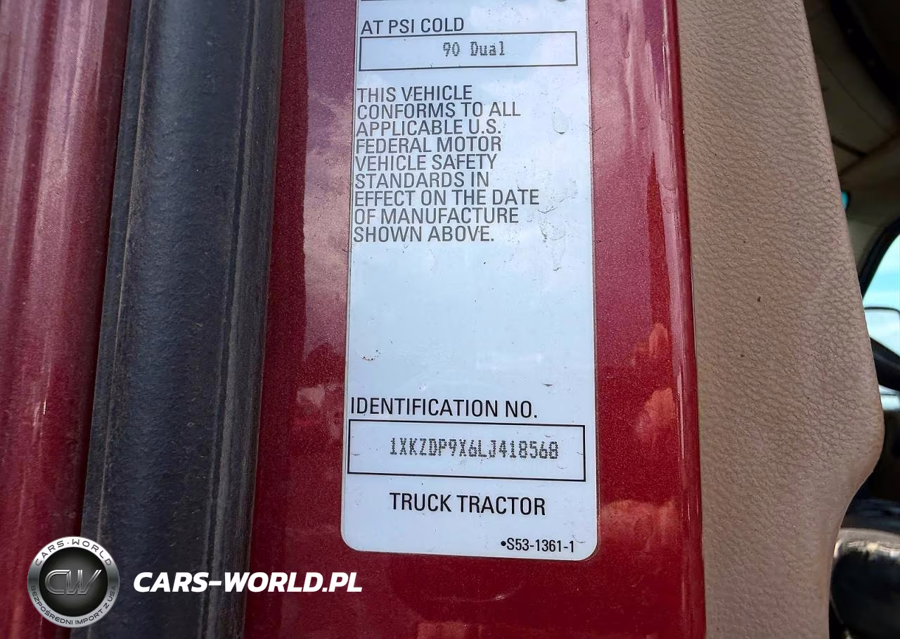 2020 Kenworth T880 VIN:1XKZDP9X6LJ418568 - 10