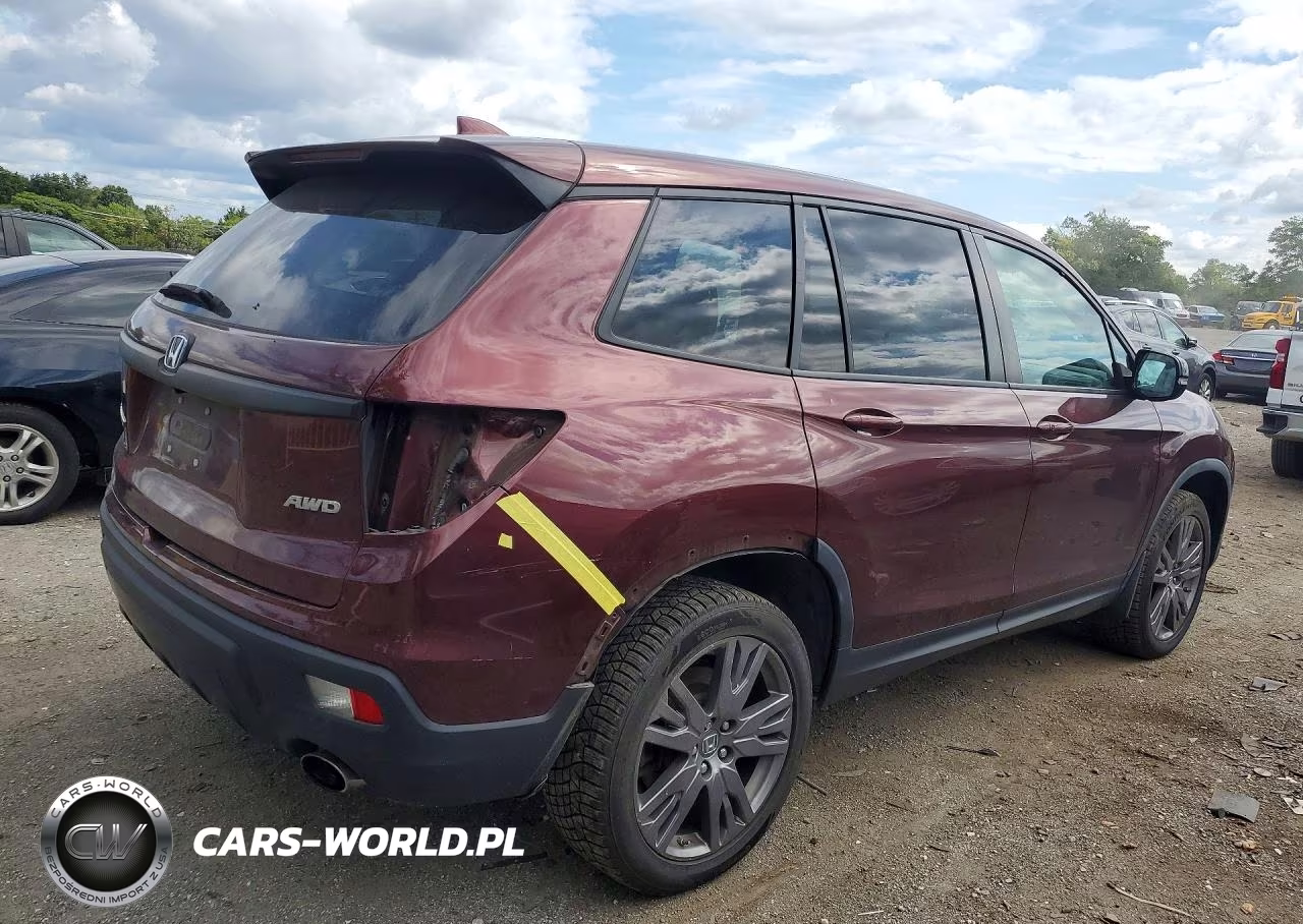 2019 Honda Passport Exl VIN:5FNYF8H59KB019330 - 3