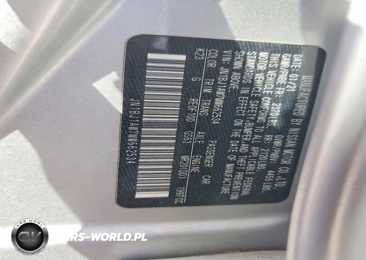 2021 Nissan Rogue Sport VIN:JN1BJ1AW7MW662534 - 14