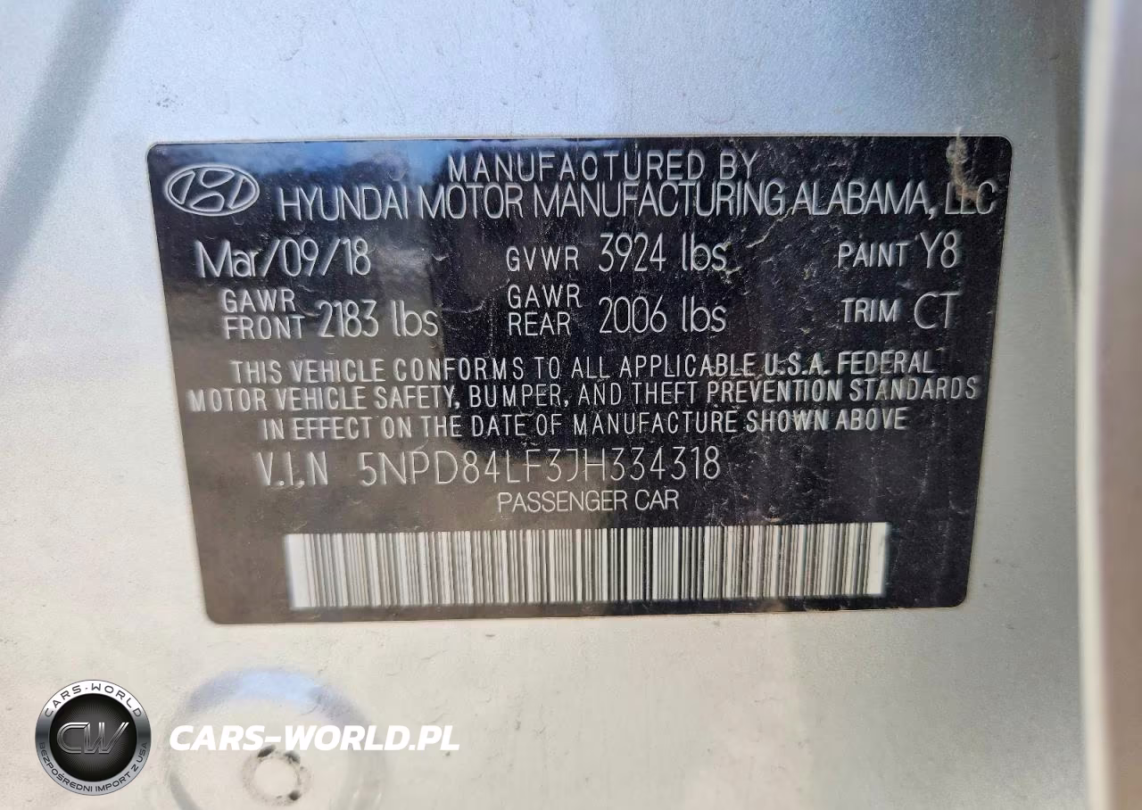 2018 Hyundai Elantra Sel VIN:5NPD84LF3JH334318 - 12