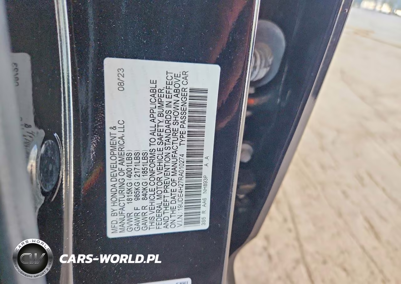 2024 Acura Integra VIN:19UDE4H27RA010274 - 12