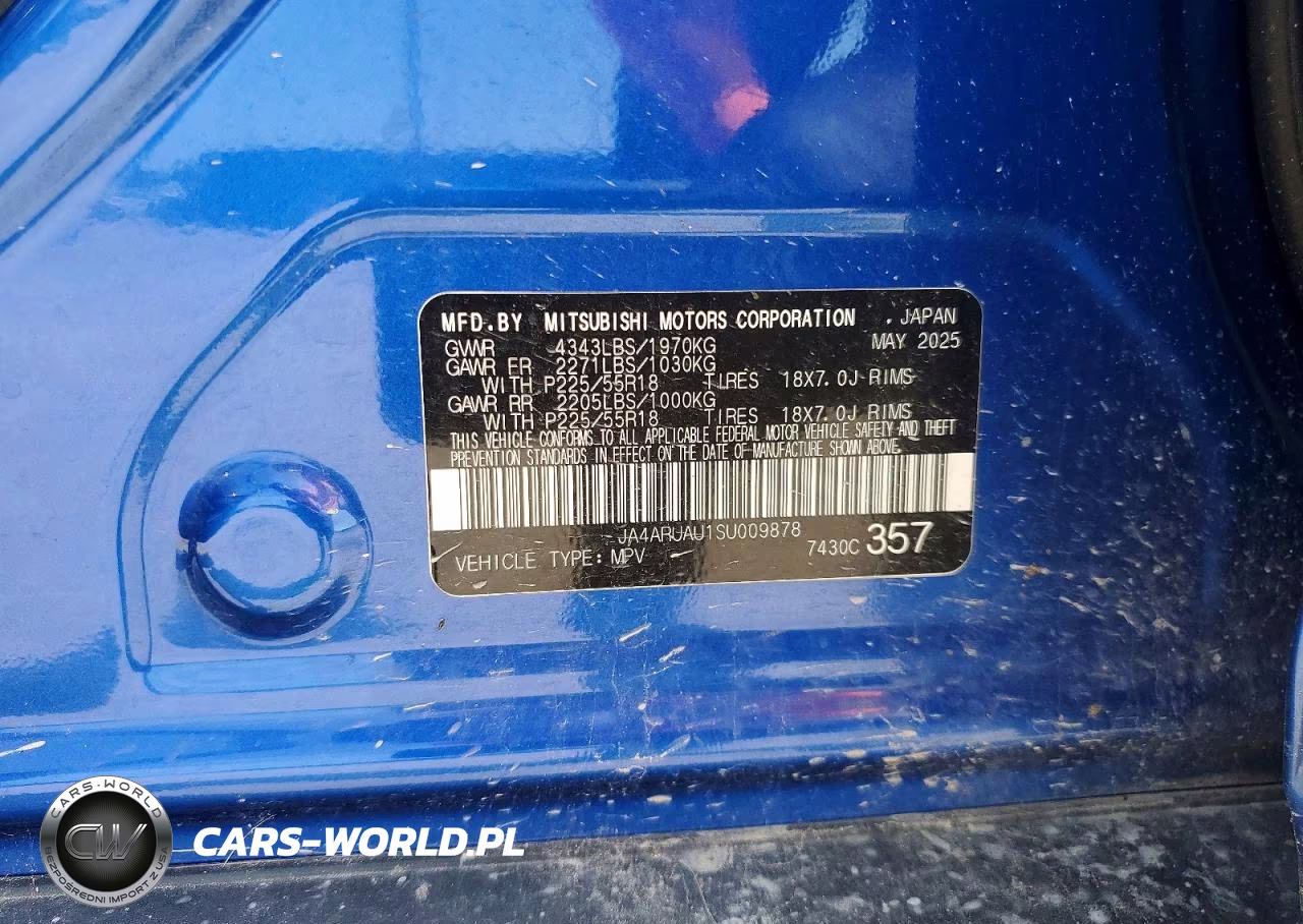 2025 Mitsubishi Outlander Sport S VIN:JA4ARUAU1SU009878 - 13