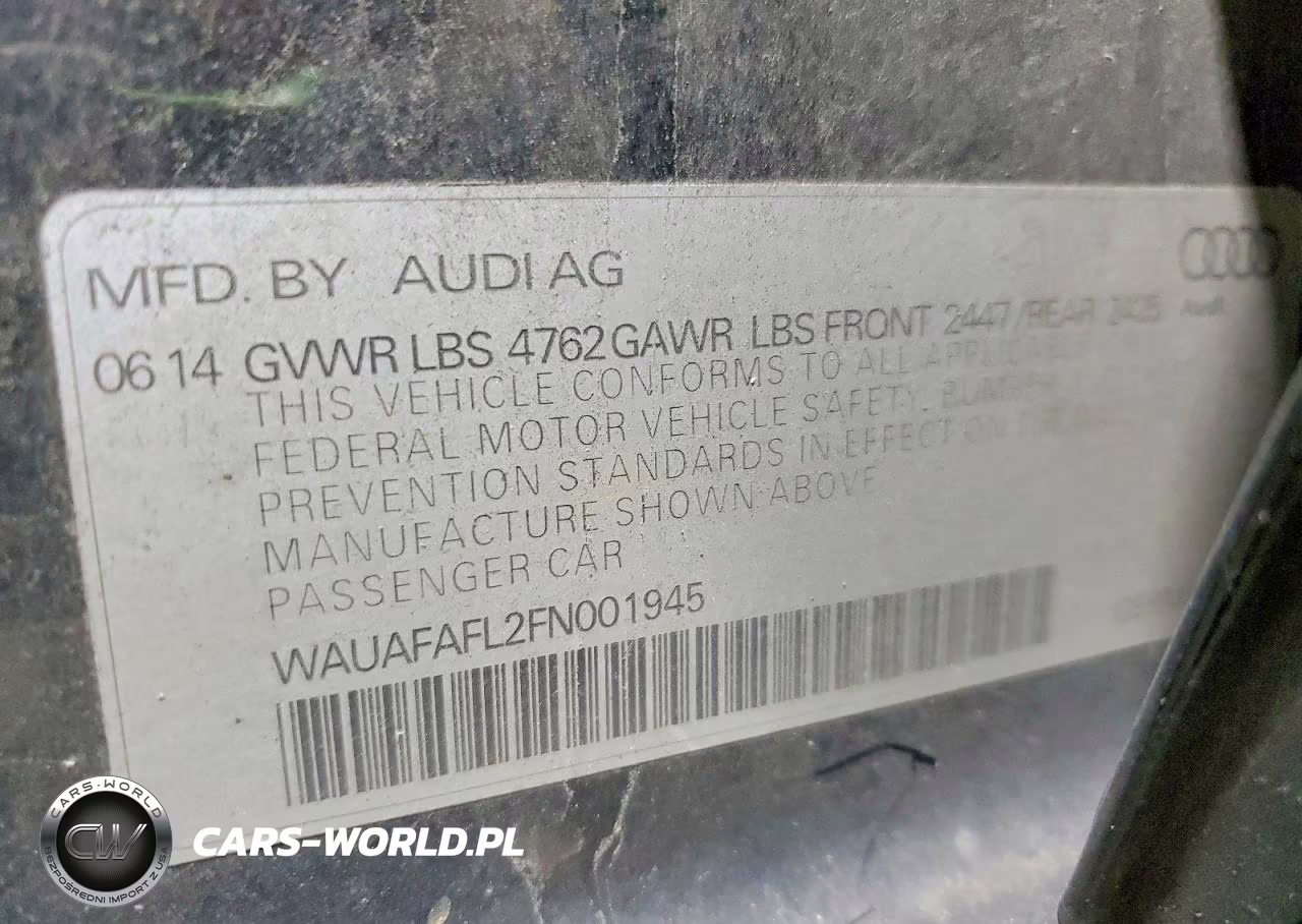 2015 Audi A4 Premium VIN:WAUAFAFL2FN001945 - 12