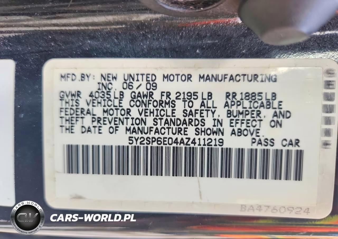 2010 Pontiac Vibe VIN:5Y2SP6E04AZ411219 - 12